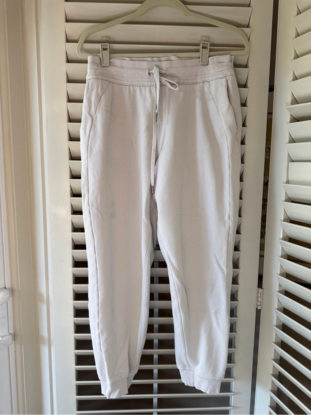 lululemon athletica Cream Drawstring Track Joggers